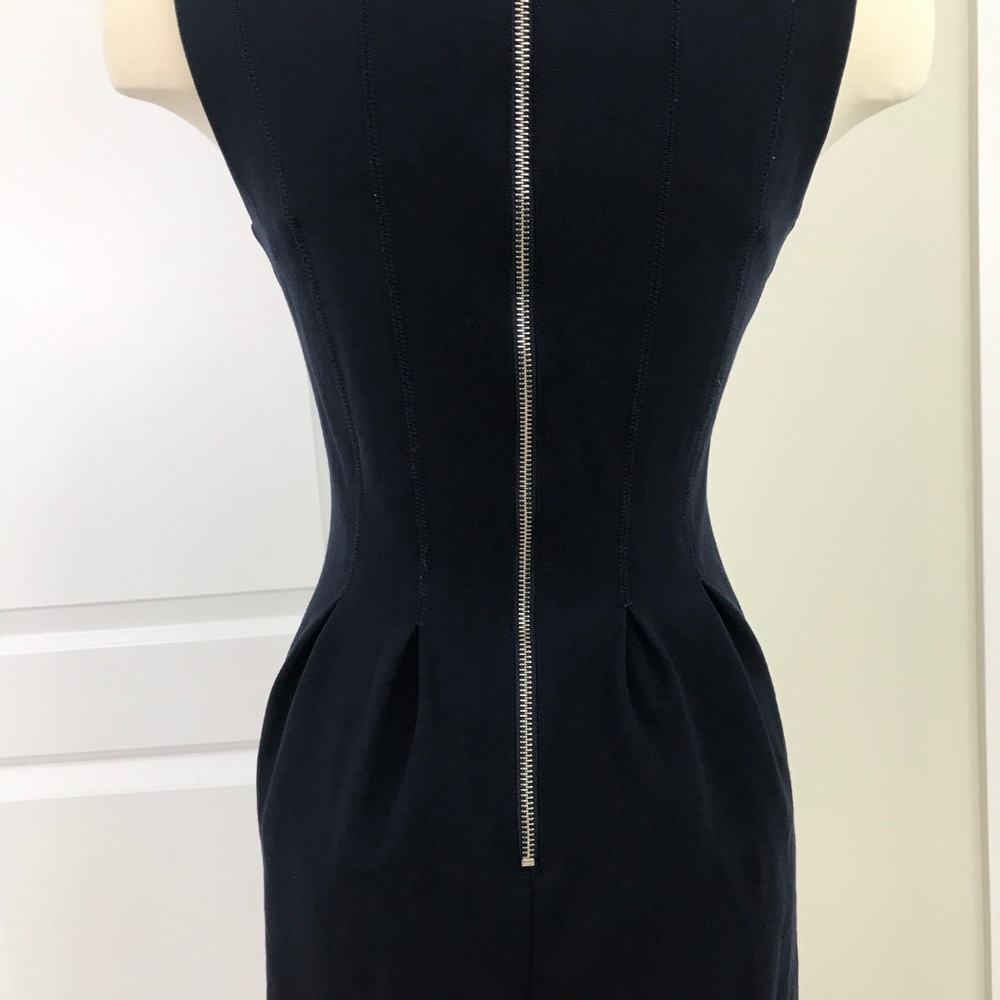 J. Crew Navy Scuba Dress Size 4 - Picture 5 of 8